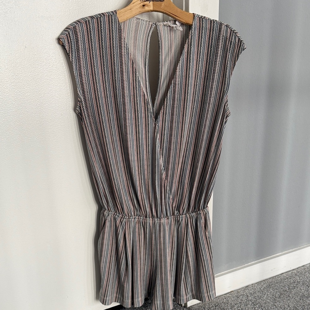 BCBGeneration Striped Romper